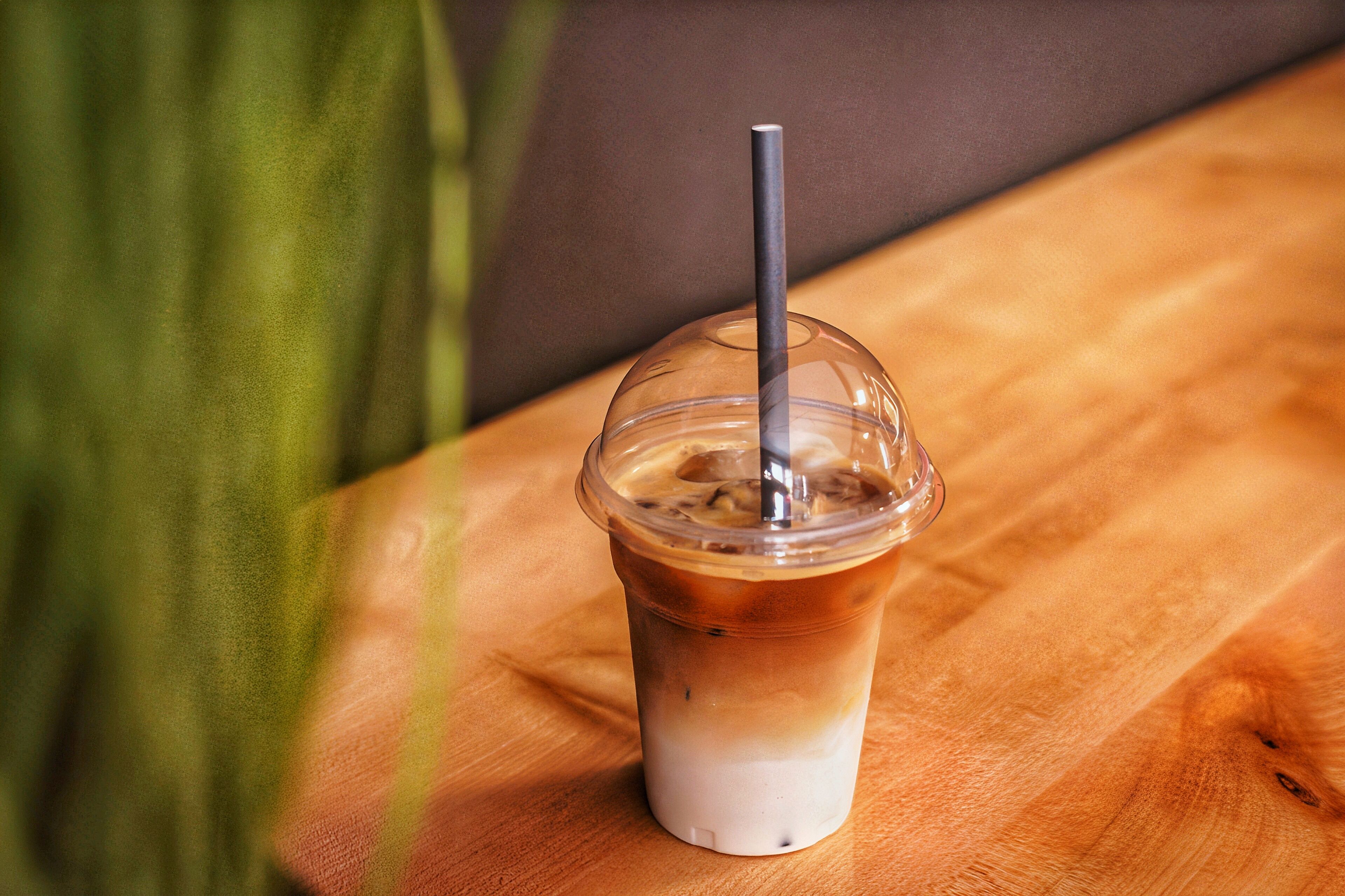 A glass of cold coffee